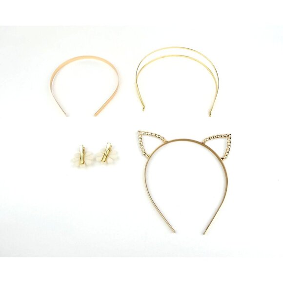 Set Of 3 Hairbands & Floral Clips For Women - Picture 13 of 13